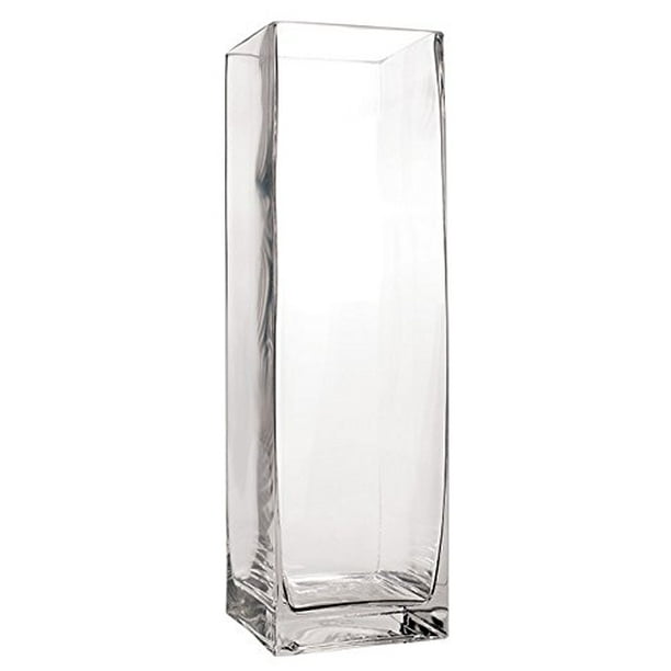 Royal Imports Flower Glass Vase Decorative Centerpiece for Home or Wedding Elegant Dimple Effect Cube 5x5 Opening 5 Tall Clear 